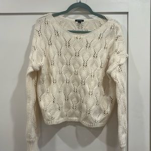 White knit sweater from target